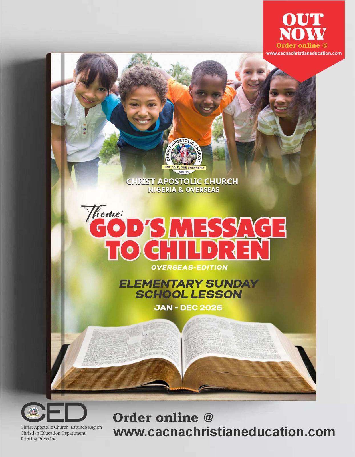 2026 Elementary Sunday School Lesson