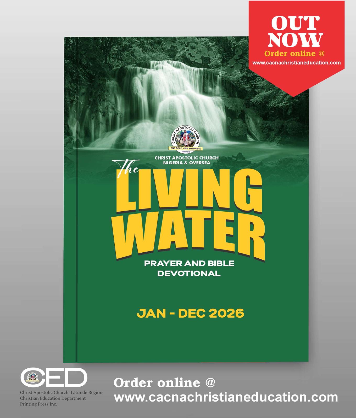 2026 Living Water Prayer and Bible Devotional