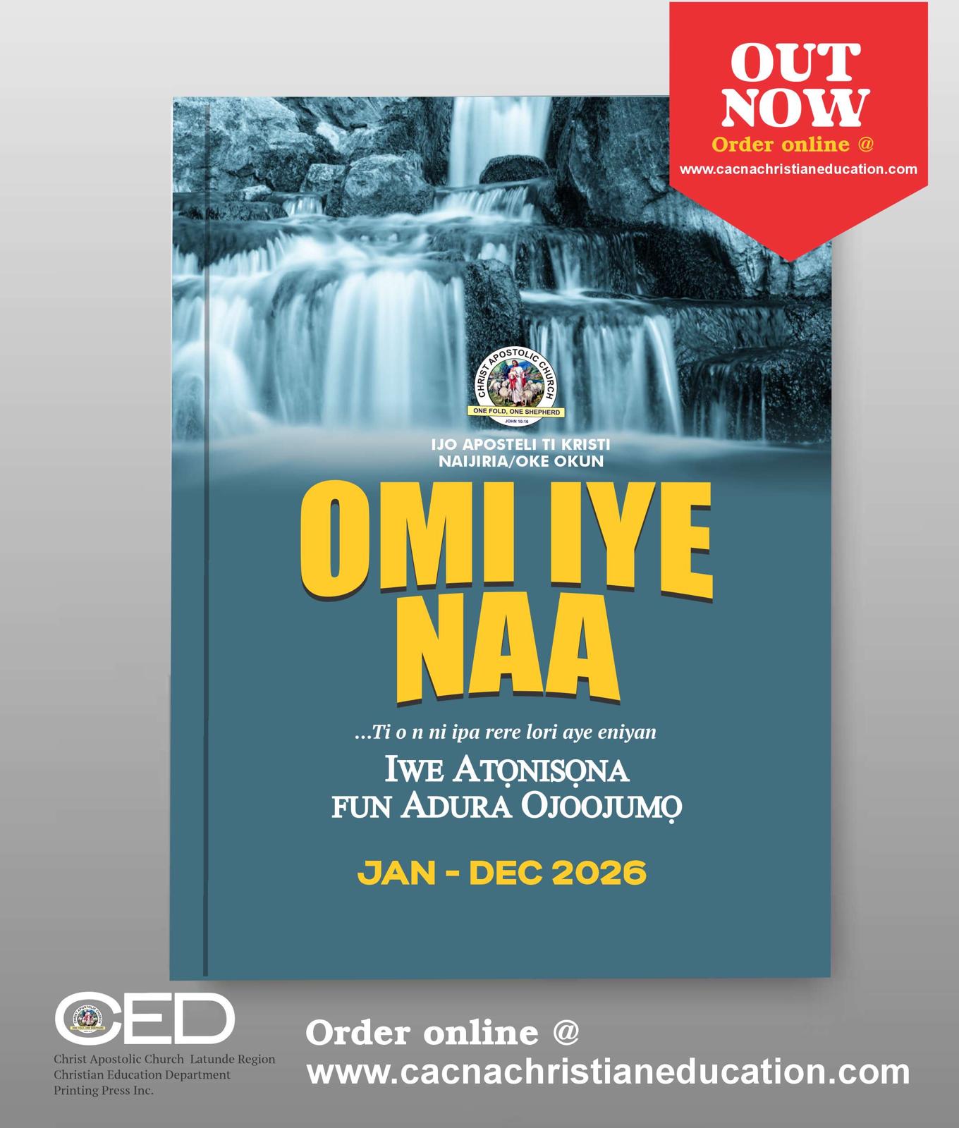 2026 Ọmi Ìyè Náà Ìwé Atọ́nisọ́nà Fún Àdúrà Ojoojúmọ́
