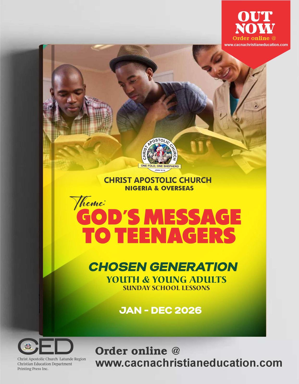 2026 Youth & Young Adults Teenagers Sunday School Lesson